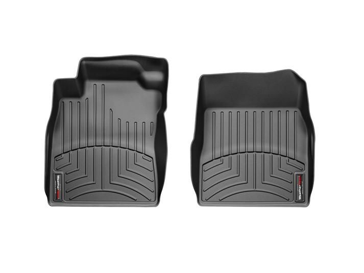 Weathertech® • 441681 • FloorLiner • Molded Floor Liners • Black • First Row • Nissan Versa 07-12