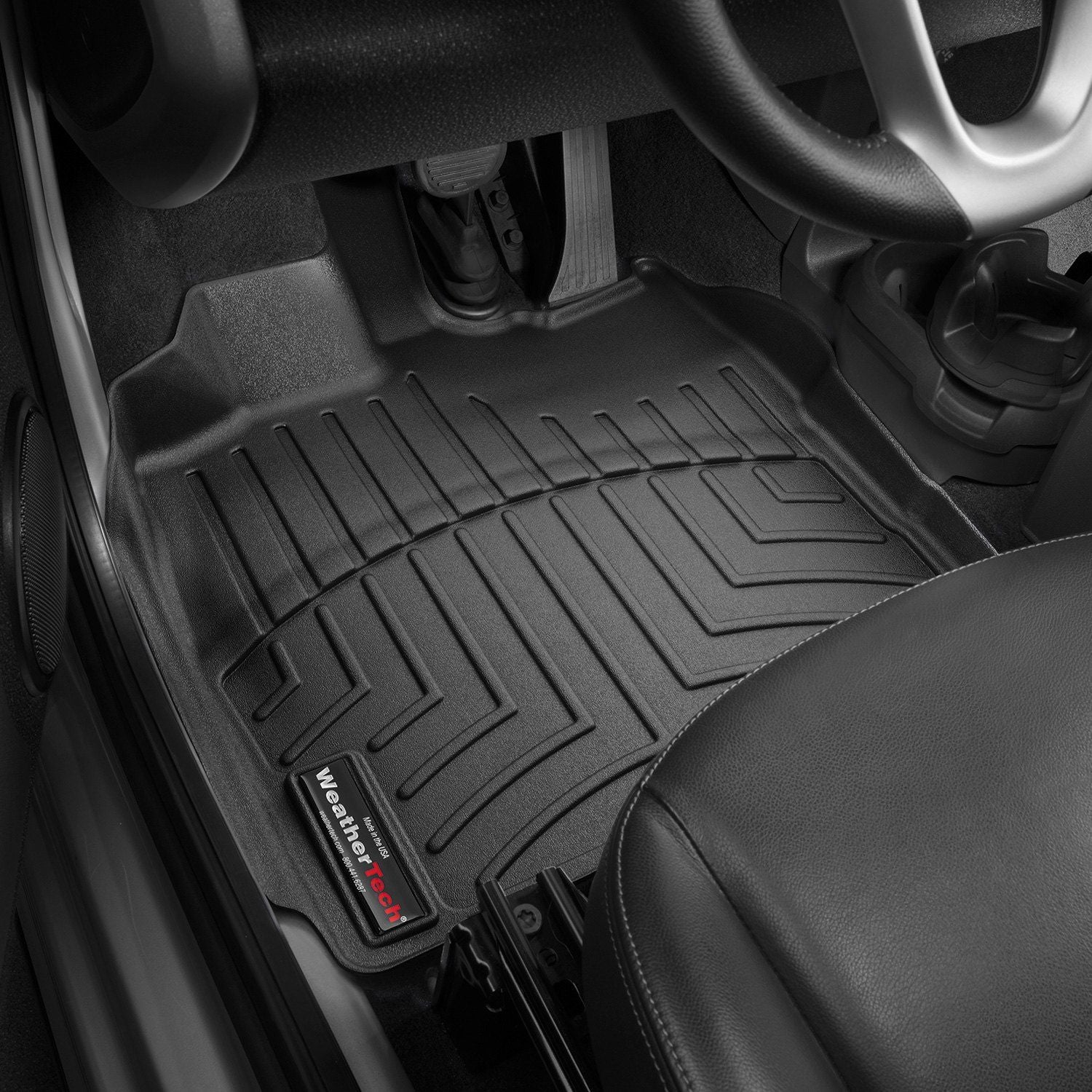 Weathertech® • 442151 • FloorLiner • Molded Floor Liners • Black • First Row