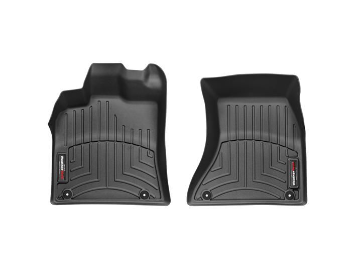 Weathertech® • 442301 • FloorLiner • Molded Floor Liners • Black • First Row • Audi Q5 09-17 / Porsche Macan 14-24