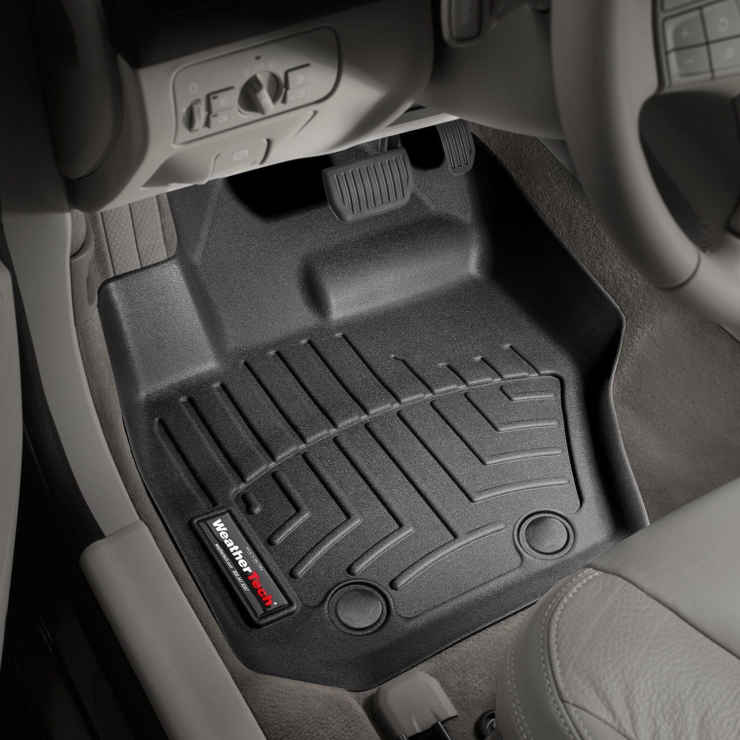 Weathertech® • 442341 • FloorLiner • Molded Floor Liners • Black • First Row • Volvo XC60 10-17 / S60 11-18 / V60 15-18