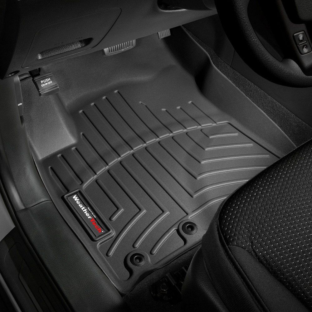 Weathertech® • 442871 • FloorLiner • Molded Floor Liners • Black • First Row • Kia Sorento 11-13