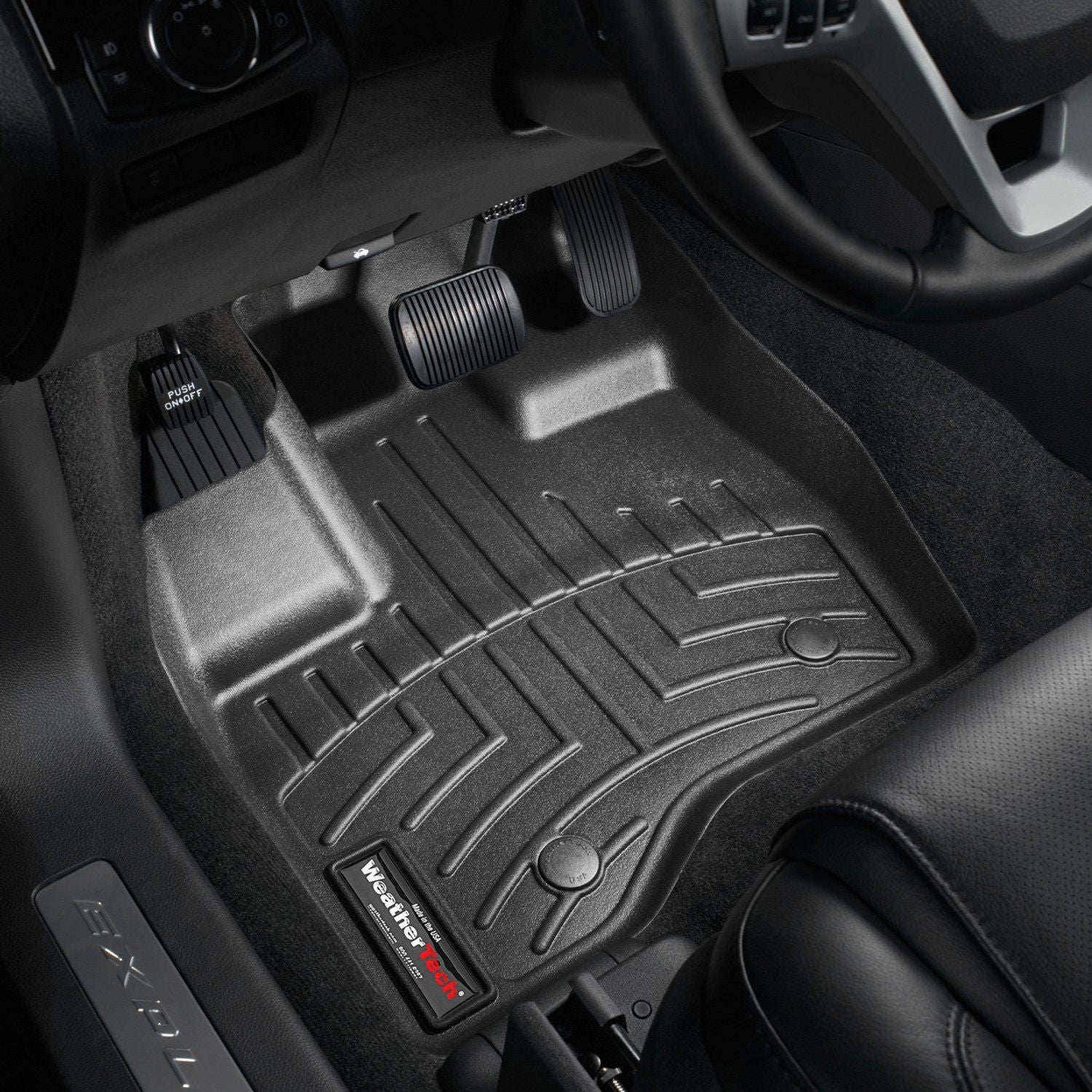 Weathertech® • 443591 • FloorLiner • Molded Floor Liners • Black • First Row