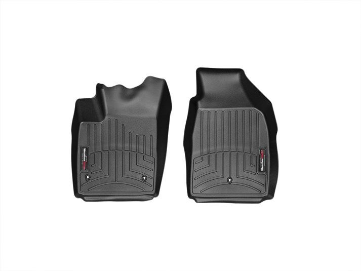 Weathertech® • 443691 • FloorLiner • Molded Floor Liners • Black • First Row • Fiat 500 11-19