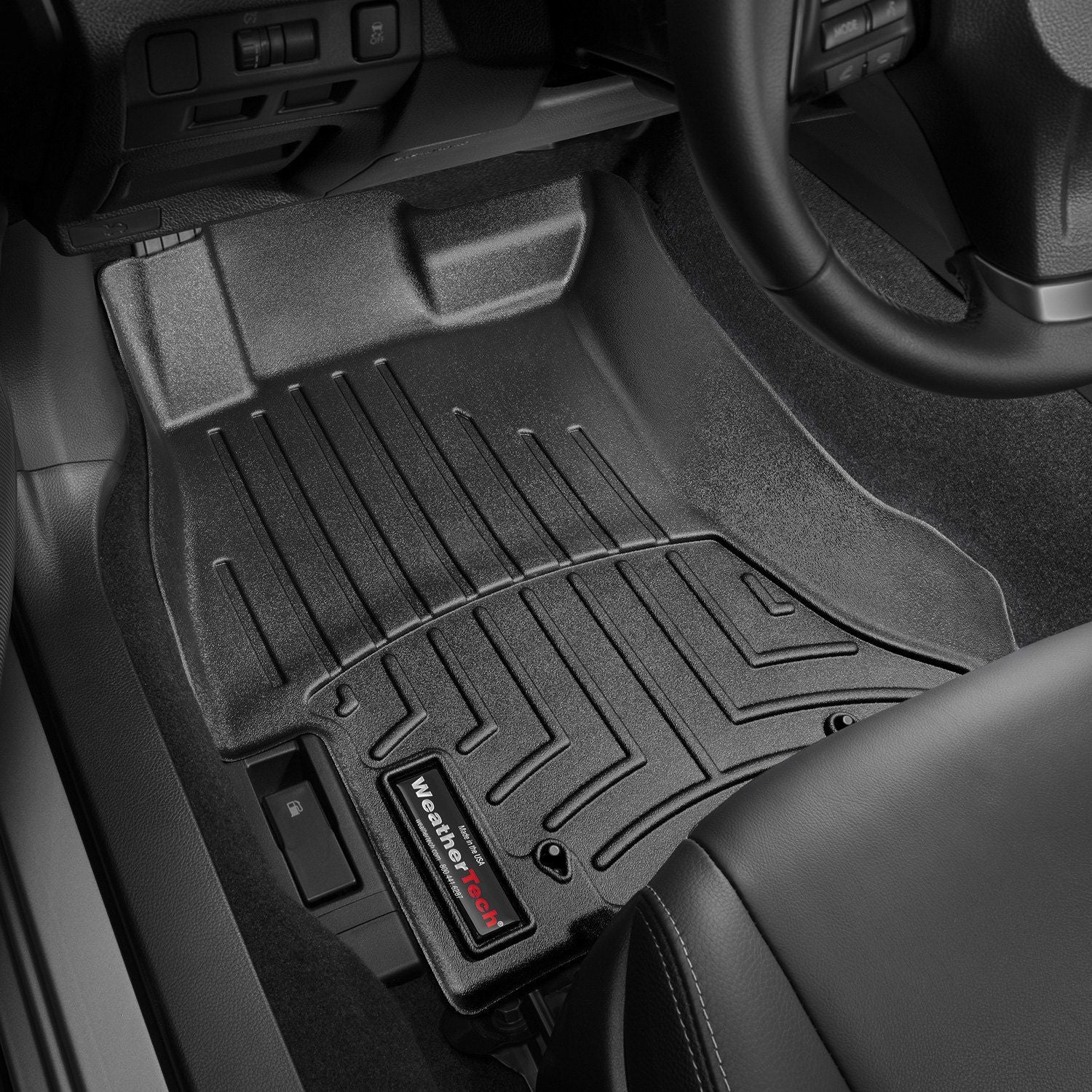 Weathertech® • 444391 • FloorLiner • Molded Floor Liners • Black • First Row