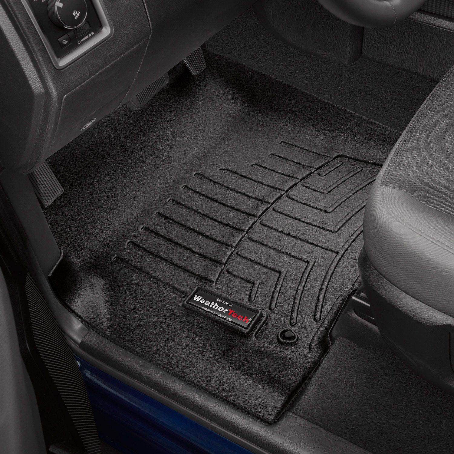 Weathertech® • 444651 • FloorLiner • Molded Floor Liners • Black • First Row