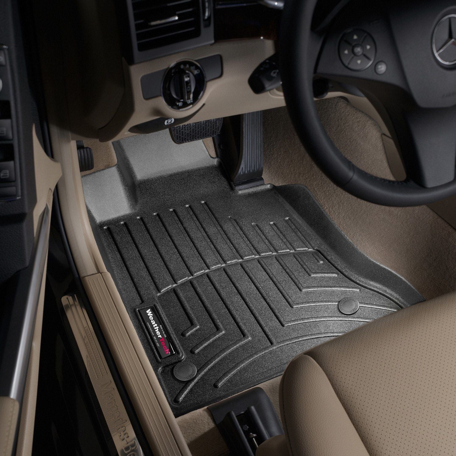 Weathertech® • 445011 • FloorLiner • Molded Floor Liners • Black • First Row