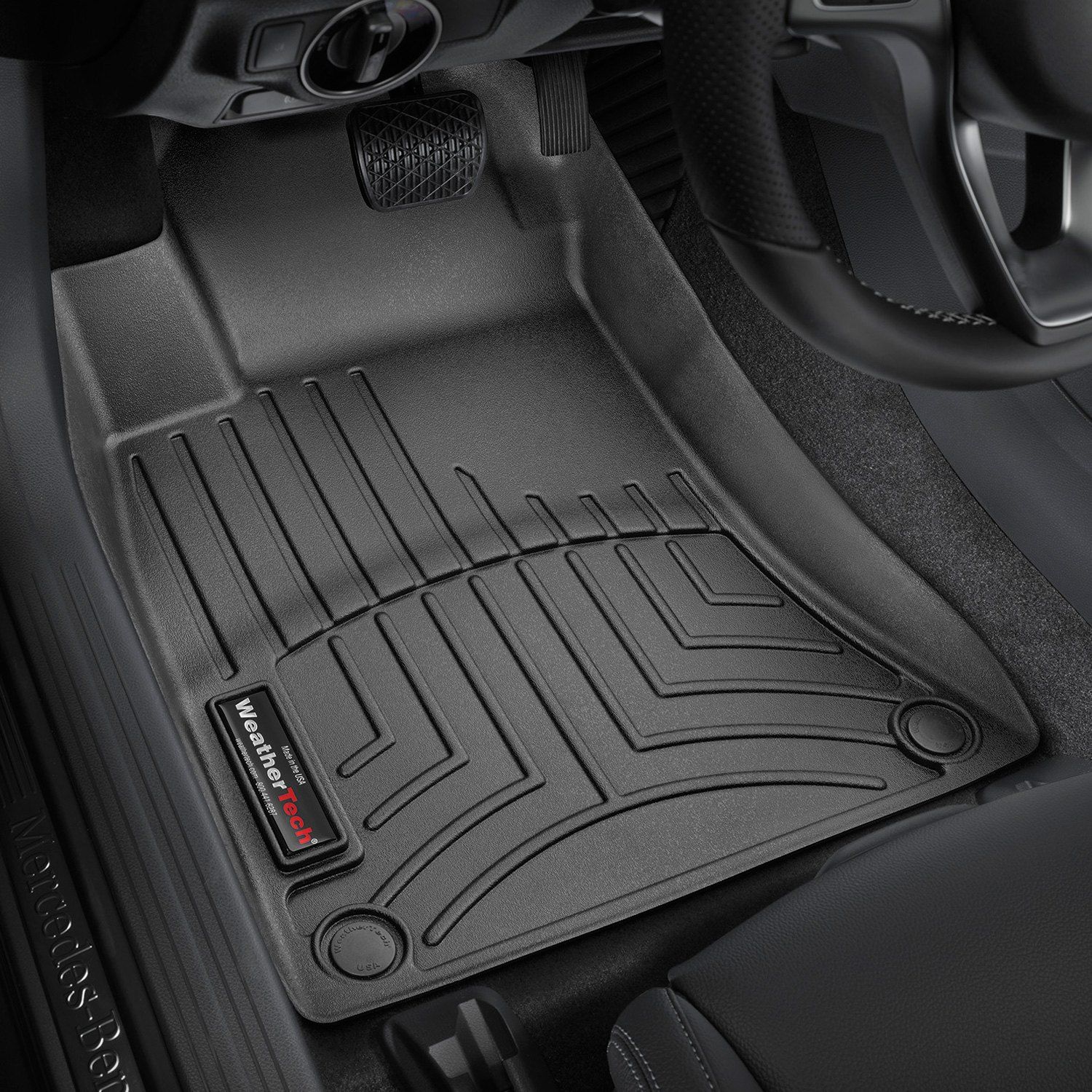 Weathertech® • 445151 • FloorLiner • Molded Floor Liners • Black • First Row