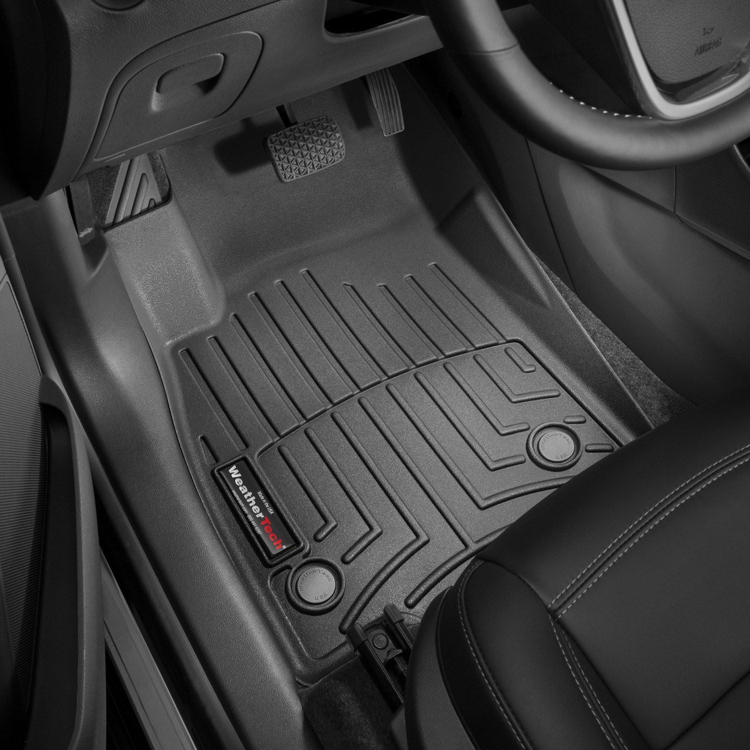 Weathertech® • 445321 • FloorLiner • Molded Floor Liners • Black • First Row • Buick Encore 13-22