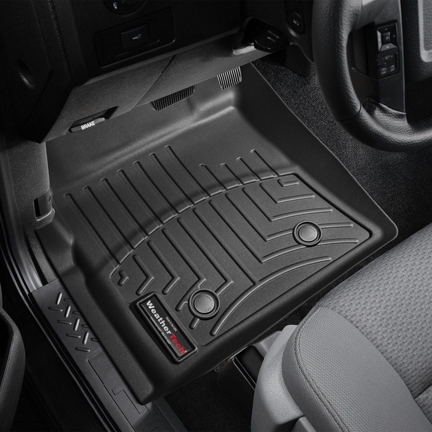 Weathertech® • 446131 • FloorLiner • Molded Floor Liners • Black • First Row