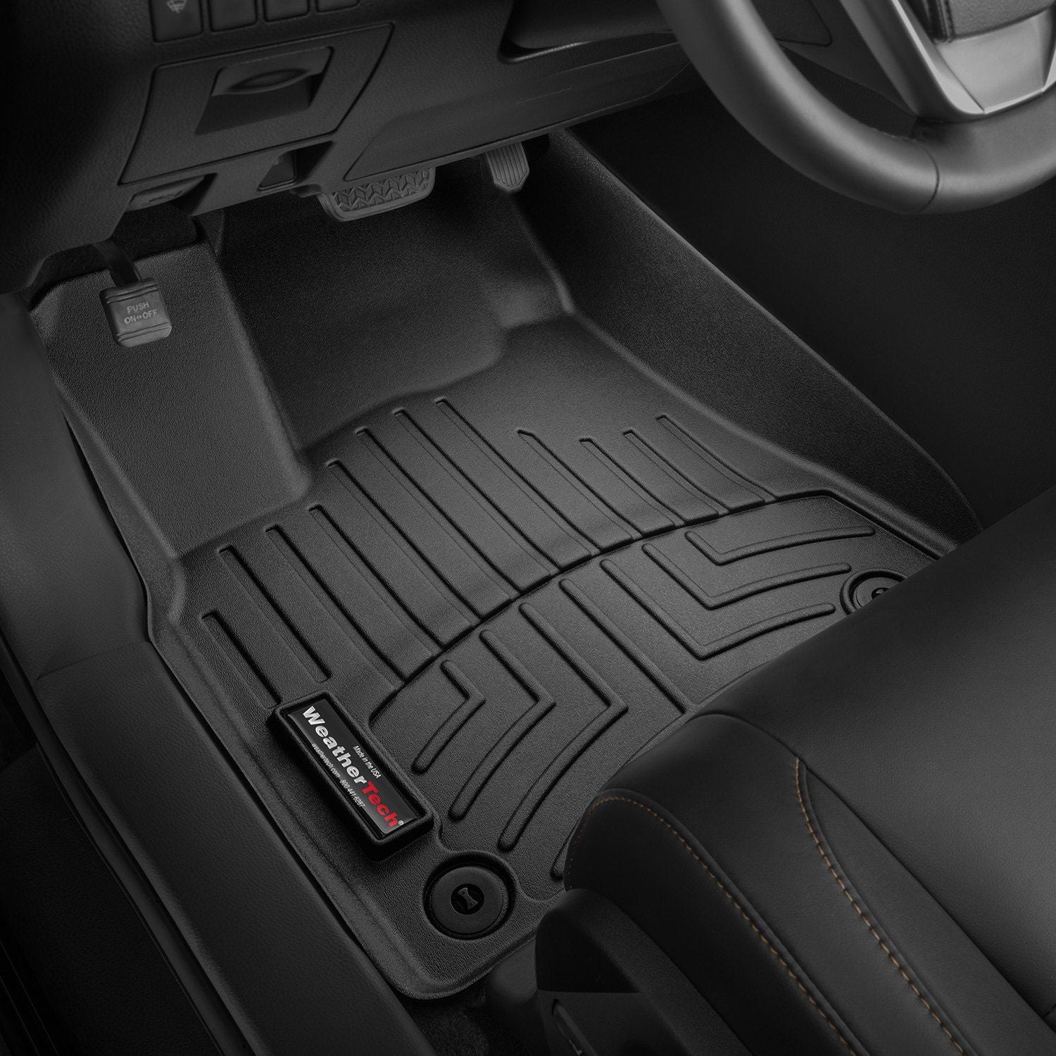 Weathertech® • 446321 • FloorLiner • Molded Floor Liners • Black • First Row