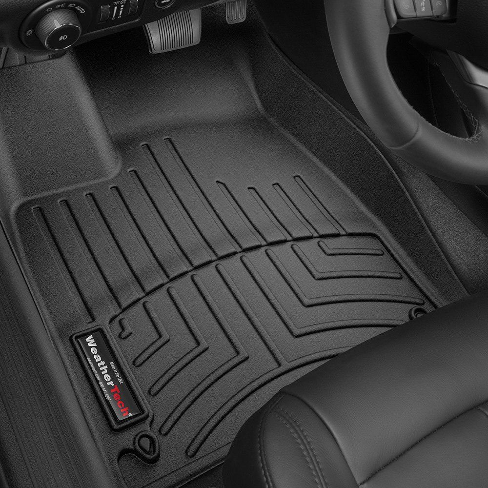 Weathertech® • 446451 • FloorLiner • Molded Floor Liners • Black • First Row