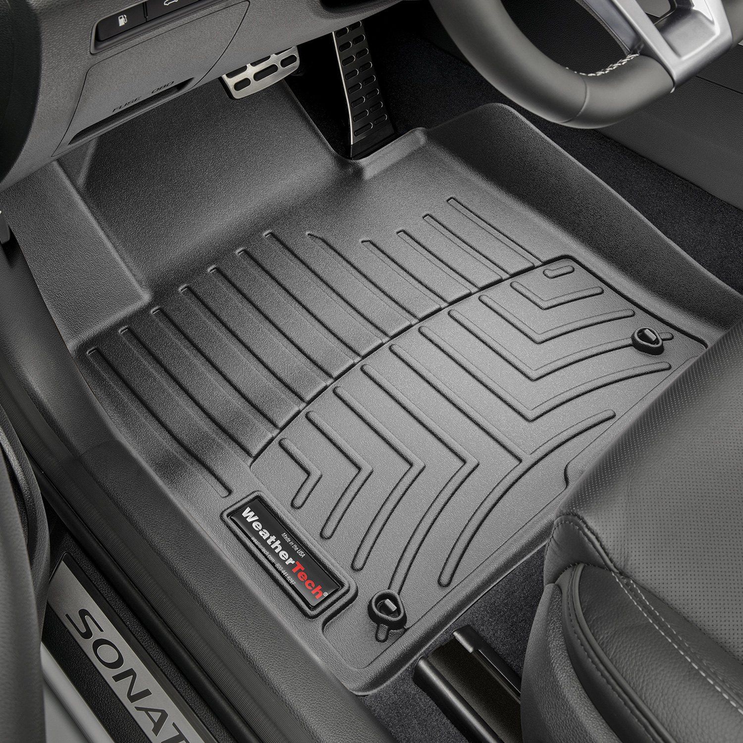 Weathertech® • 446661 • FloorLiner • Molded Floor Liners • Black • First Row