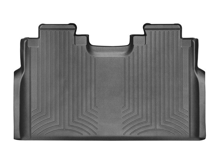 Weathertech® • 446974 • FloorLiner • Molded Floor Liners • Black • Second Row • Ford F-150 Crew Cab 15-22 / F-250,350,450,550 Crew Cab (Carpet Floor, Bench Seats, No Floor Storage) 17-22