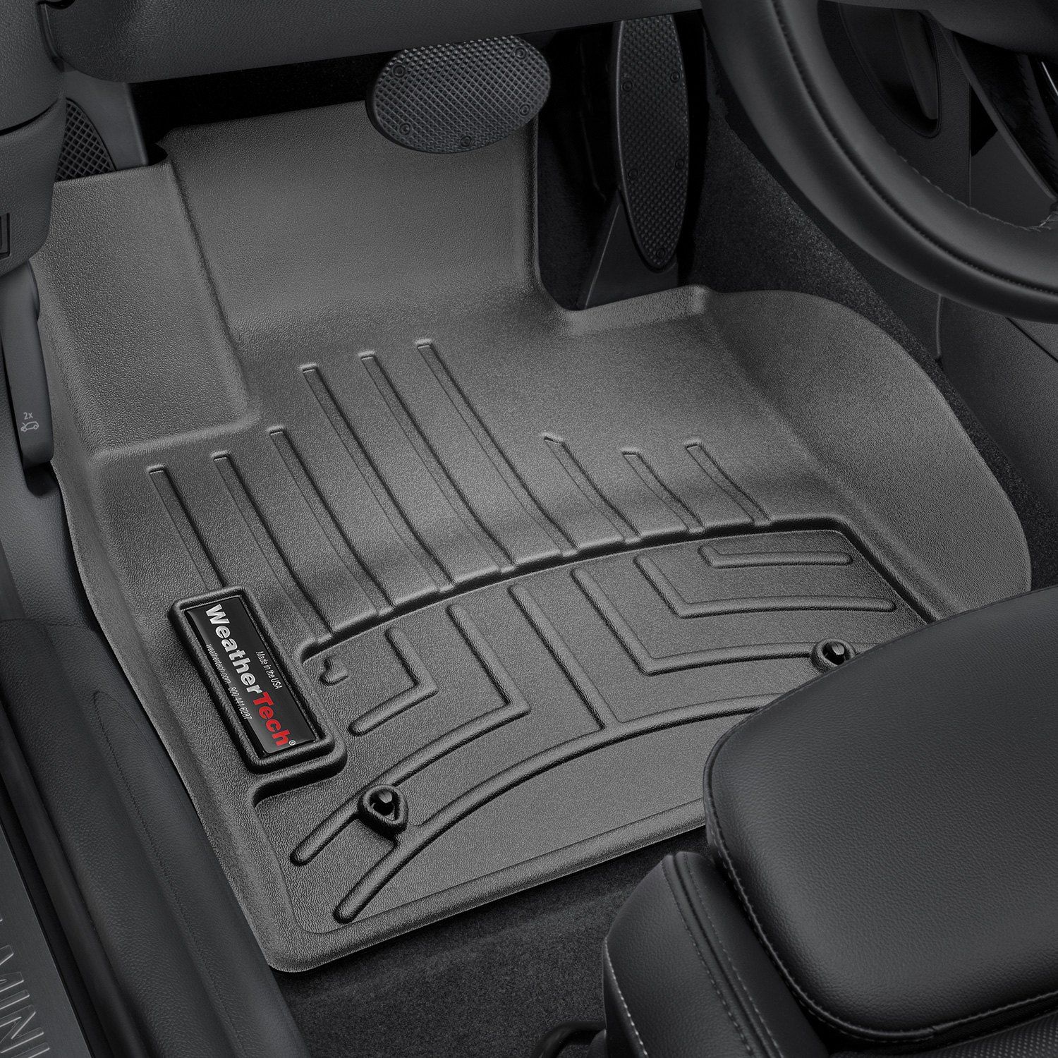 Weathertech® • 447061 • FloorLiner • Molded Floor Liners • Black • First Row