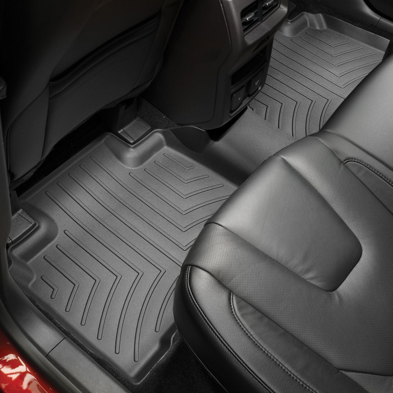 Weathertech® • 448152 • FloorLiner • Molded Floor Liners • Black • Second Row • Ford Edge 15-22