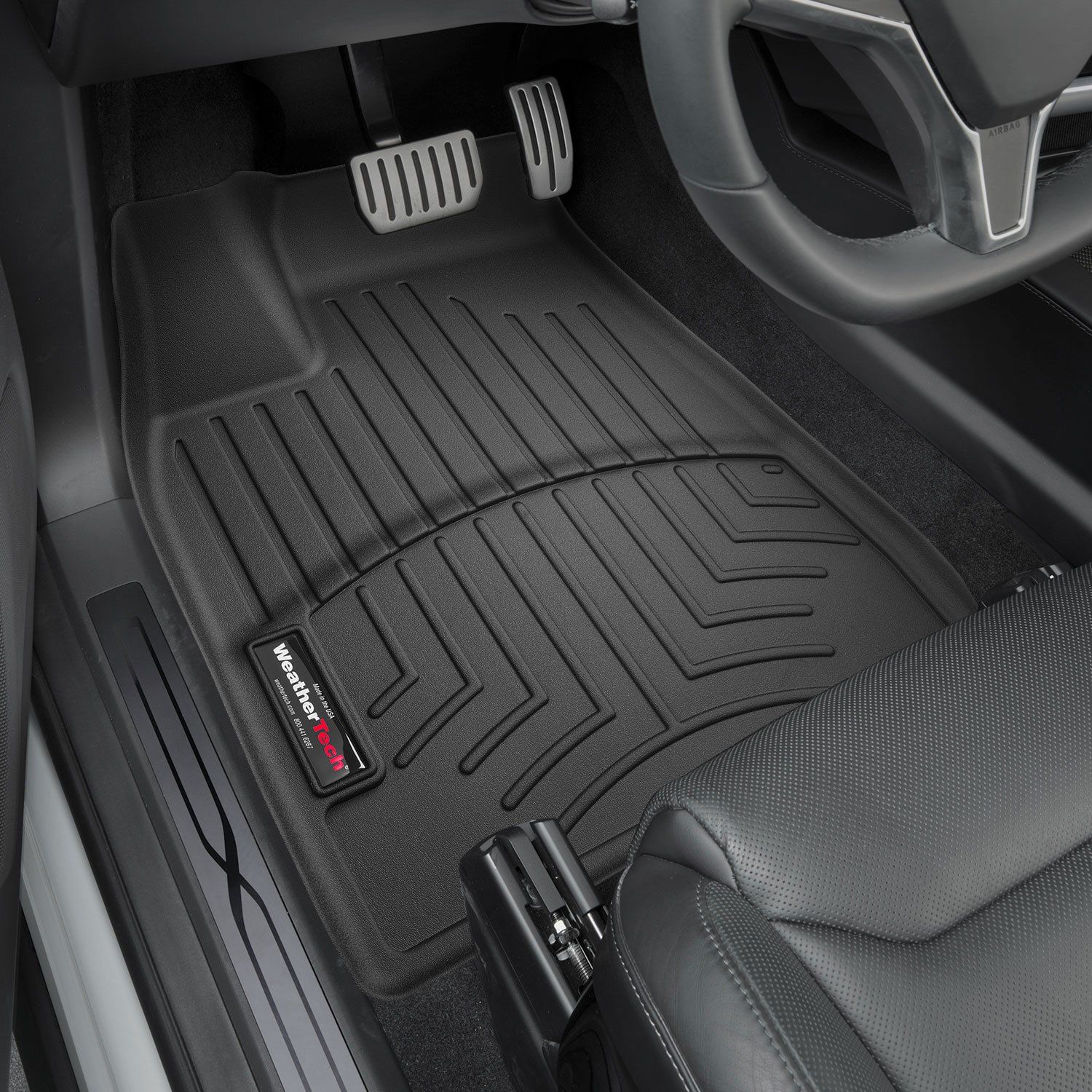 Weathertech® • 448691 • FloorLiner • Molded Floor Liners • Black • First Row