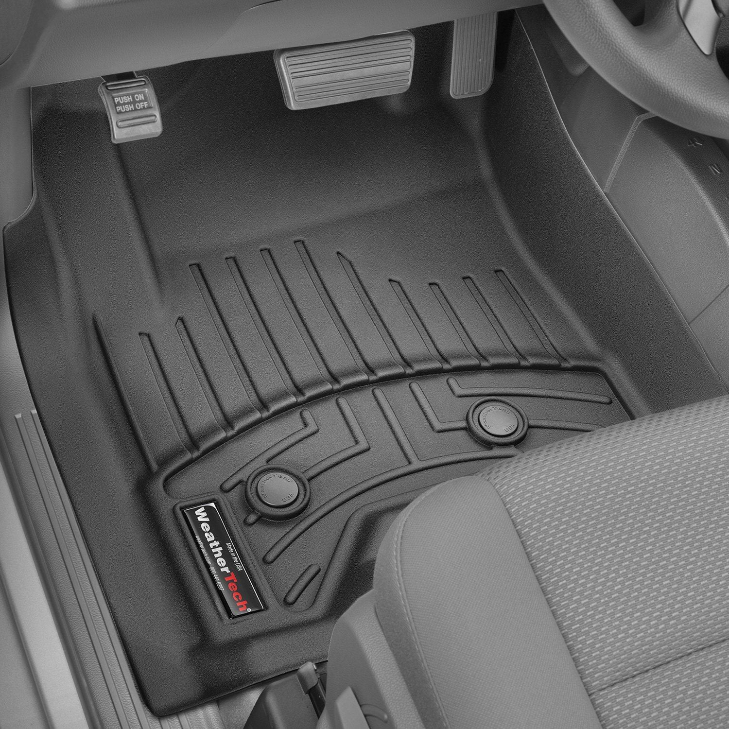 Weathertech® • 449681V • FloorLiner • Molded Floor Liners • Black • First Row