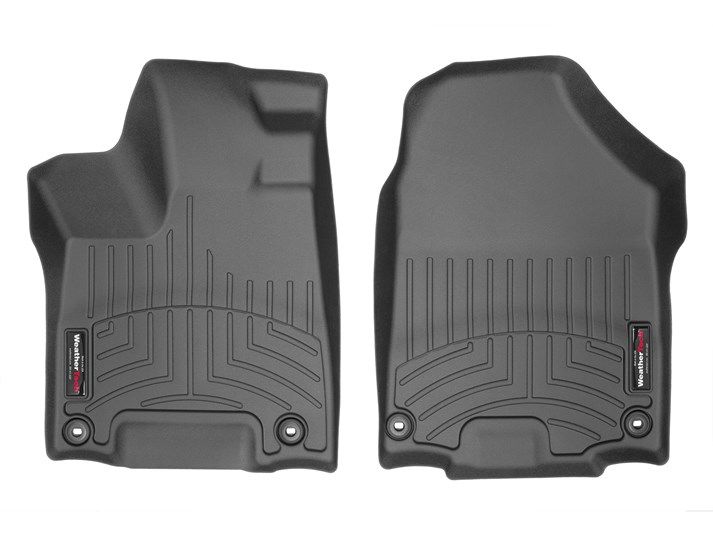 Weathertech® • 449711 • FloorLiner • Molded Floor Liners • Black • First Row • Honda Ridgeline 17-23