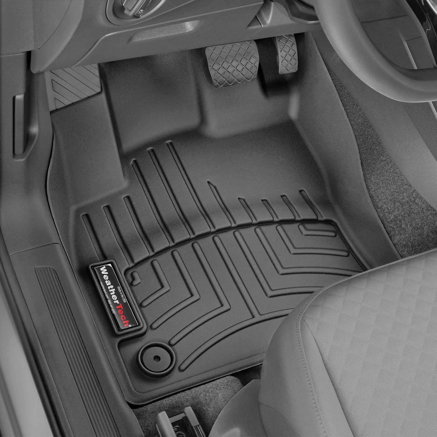 Weathertech® • 449891 • FloorLiner • Molded Floor Liners • Black • First Row