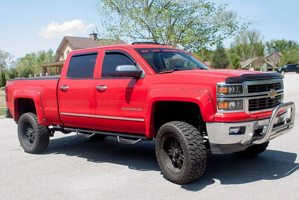 AVS® • 25711 • Bugflector II • Dark Smoke Hood Shield • Chevrolet Silverado 2500 HD 20-22