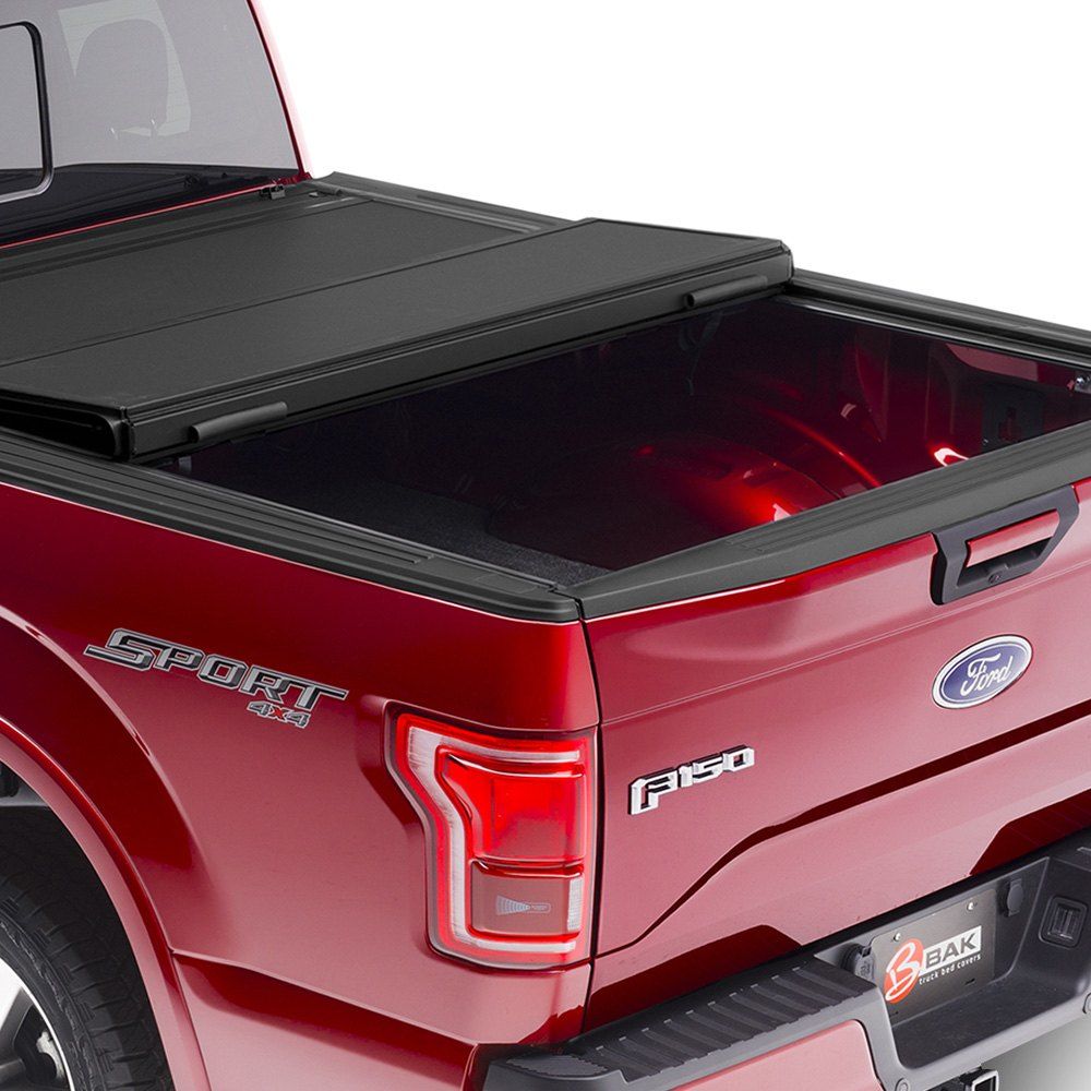 BAK® • 448441 • BakFlip MX4 • Premium Folding Tonneau Cover • Toyota Tundra 6'5" 22-23 without Trail Special Edition Storage Boxes and with ou without Deck Rail System