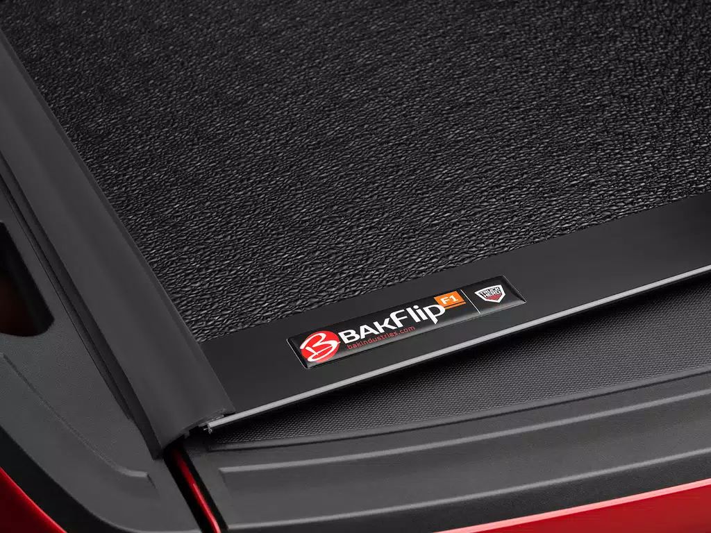 BAK® • 772403 • BAKFlip F1 • Hard Folding Tonneau Cover • Toyota Tacoma 6' 96-04