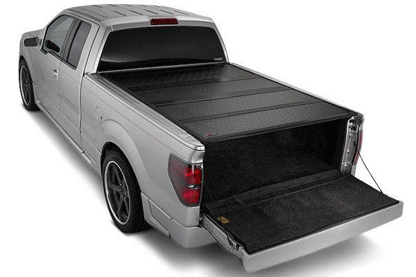 BAK® • 226411 • BAKFlip G2 • Hard Folding Tonneau Cover • Toyota Tundra 8' 07-21 without Deck Rail System and without Trail Special Edition Storage Boxes