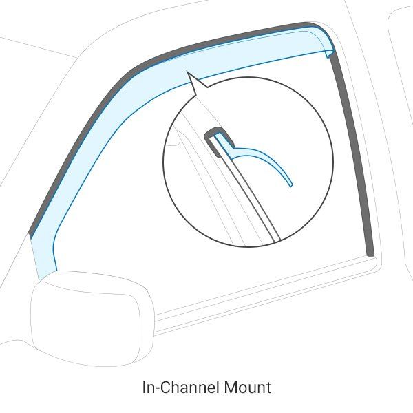 AVS® • 94169 • Outside Mount Ventvisor • Rain Deflectors • Hyundai Elantra 21-22