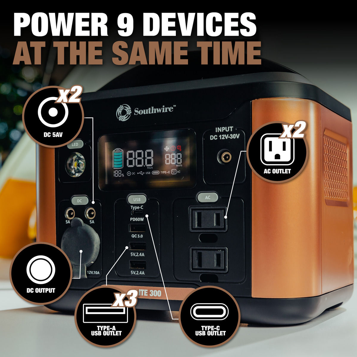 Southwire 53251 - Elite 300 Series™ Portable Power Station