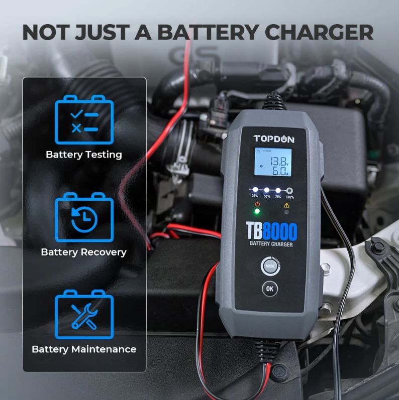 Topdon TB8000 - Smart Battery Charger