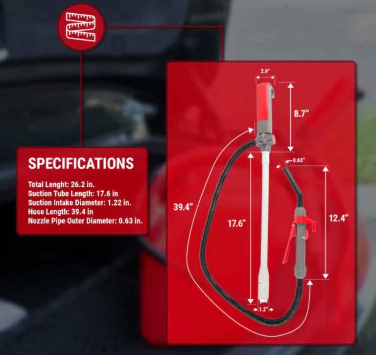 Multipurpose Battery Powered Fuel Transfer Pump