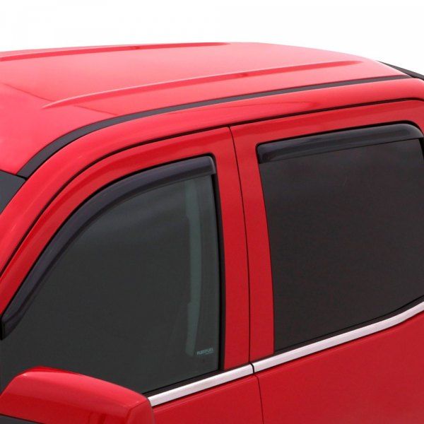 AVS® • 194782 • In-Channel Low Profile Dark Smoke Ventvisor • Rain Deflectors • Nissan Qashqai 17-22